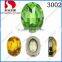 Oval glass stones for clothes decoration