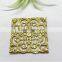 metal flower jewelry parts brass flower jewelry accessories hollow out metal flower garment accessories
