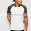 MGOO Cheap Price Raglan Short Sleeves Polo Off White Jersey Polo 100 Cotton Baseball T shirt