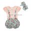 Clothing Summer Baby Suspender Floral Shorts Baby Doll Shirt Outfit Girl