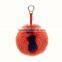 Myfur Customized 26 English Letters Fox Body Fur Made Lady Bag Charm Keychain