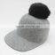 Myfur Genuine Soft Fox Body Fur Pom Pom Elegant Adults Unisex Felt Fedora Hat