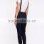 Adjustable shoulder strap hip pockets denim overall for women
