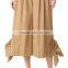 Puls size xxxl polished shirting side tie khaki cropped pants