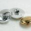 For Garment Accessoires Eco friendly UV Plating Shinny Silver Button ABS Button