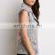 New Arrival Ladies Office Wear Clothing Off-center Zippered Front Women Vest