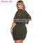 5 Color All Have In Stock Women Plus Size Chiffon Layered Bodycon Dress