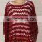spring fashion gold thread fabric knitted mexicano poncho woman pullover new design girl sweater