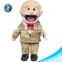 Cartoon cute custom plush worker human boy doll hand puppet wholesale kids toy stuffed soft plush cloth rag doll