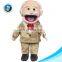 Cartoon cute custom plush worker human boy doll hand puppet wholesale kids toy stuffed soft plush cloth rag doll