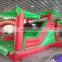 Jungle forest theme inflatable obstacle course with lion animal models for sale