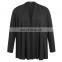 Hanna Nikole Women's Comfortable Long Sleeve Open Front Black Coat Tops Plus Size 0X~3X HN0035-1