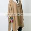 MIKA2384 Wool notched lapel cape