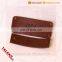 custom hot stamping brand logo decorate original leather patch for garment