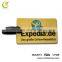 Custom made luggage tag/name baggage tag with debossed logo