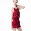 Sleeveless Spaghetti Strap Ladies’ Red Jumpsuit