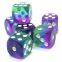 OEM muti-color mixed plastic acrylic dice/muti-side dice