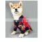 Dog Clothes Spring Red Bee Printed Sweater Coat Schnauzer Corgi Teddy Pomeranian Pet Clothing