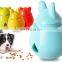 Manufacturer low price eco-friendly cute pet dog food dispensing ball tumbler toy