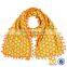 Children Girls Cute Turkey Pom Pom Scarf Kids Thanksgiving Posh Scarf.