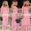 Hot Summer Women Girls Lady Casual Elegant Long Sleeve Striped Dress