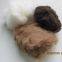 Pure Brown Color Soft Mink Fiber 100% Mink Fiber With Top Quality