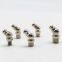 304 stainless steel right angle grease fitting M8 straight 90 degree 45 degree hydraulic grease fitting