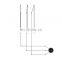 Wrought Iron Chandelier Multi-headed Spider Pendant Lamp Black Metal Tube Decorative Lighting