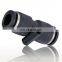 PU Series Black Pneumatic Push To Connect Straight equal in line Union PU One Touch fitting