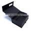 Luxury matte black cardboard gift box large hinged packaging box with magnetic closure lid