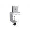 Hardware Office Desk Privacy Panel Bracket Metal Clamps For Acrylic Desk Partition