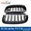 F15 F16 replacement carbon fiber car front bumper mesh grille for BMW X series X5 X6 2015+