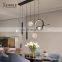 Gorgeous Decoration Black Golden Color Indoor Home Restaurant Modern LED Chandelier Light