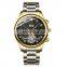 Hot Sale GUANQIN 17001 Men Automatic Mechanical Stainless Steel Strap Chronograph Band Wrist Watch