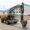 7.0 Ton Civil Construction Full Hydraulic Wheel excavator
