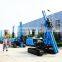 Hydraulic press crawler hammer solar ramming pile driver for solar project