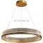 Vintage Minimalist Creative Round Acrylic LED Chandelier Dining Table Kitchen Decorative Hanging Lamp