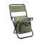 Hot Selling Backpack Stool Fishing Camping Chair Folding Portable Chair with Cooler Bag