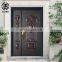 Small front double door designs exterior metal door price cast aluminum gate