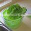 Kitchen appliance tools quick dry design bpa free salad mixer plastic manual fruit and vegetable salad spinner