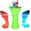 luminous plastic furniture led lighted cube bar tables&chairs/cordless led light cube