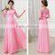 Sexy Fashion Dress Long Sleeve Chiffon evening dress lady dress