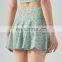 Quick Dry Leopard Print High Waist 2-in-1 Mini Tennis Skirt Women Outdoor Sportswear Golf Apparel With Side Pocket Shorts Skirt