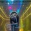 Rainbow Effect LED Bee eye lense Rotation Moving Head with Sound music Control Party Lights for dj pubs Musicians party
