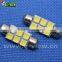 festoon auto led light 12v f-36mm 6smd 5050 c5w led bulb