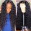 Wig 100% human hair virgin hair lace wig water wave