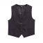 New Temperament Slim Fit Vest+hot Pants Composite Blend Suit for Women