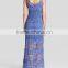 2015 manufacturer Customized plus size women sleeveless Stretch Crochet Maxi Dress                        
                                                Quality Choice