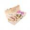 Manufacturer Pine Wood Unfinished Wood Flower Box Square Wooden Gift Storage Boxes