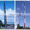 tapered camouflaged tree communication tower manufacuter hot dip galvanization